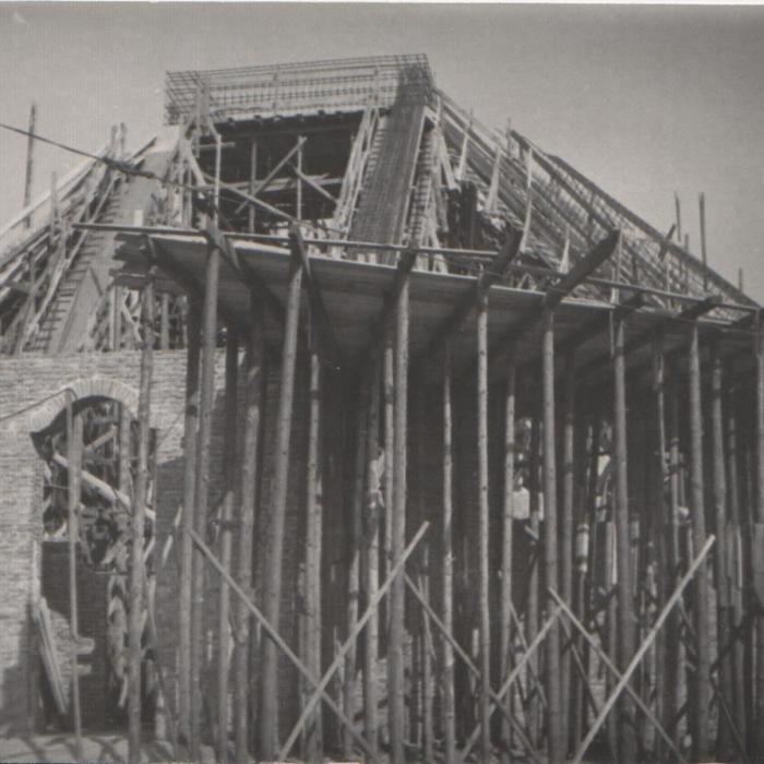 Budowa kościoła - 1983r.